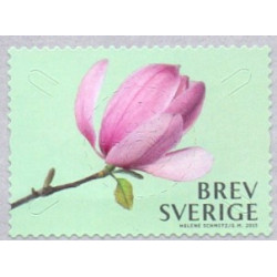 Sverige 2015. Magnolier. AFA nr. 3020-25 postfrisk  stemplet  hæfte FDC parstykkke