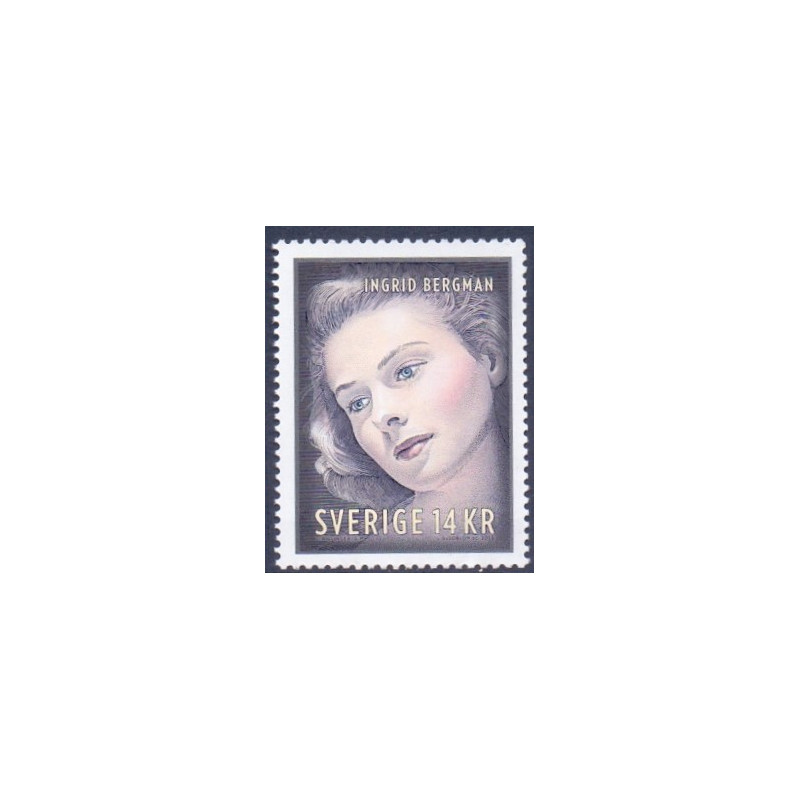 Sverige 2015. 100 året for Ingrid Bergman. fra miniark AFA nr. 3331B **   stemplet  hæfte FDC parstykkke