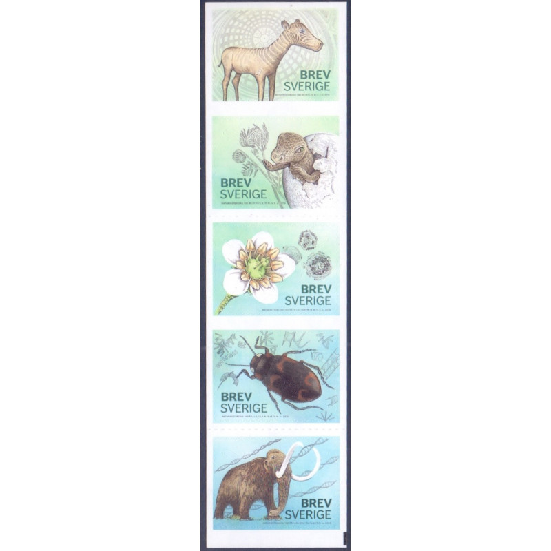 Sverige 2016. Naturhistorisk museum, AFA nr. 3057-61 **, stemplet