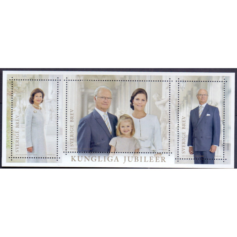 Sverige 2016. Kongeligt Jubilæer, miniark. AFA nr. 3067 **                      , stemplet FDC