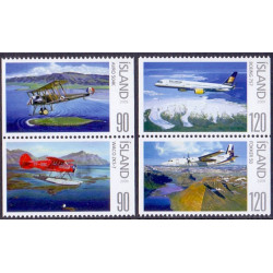 Island. 2009. Luftfart på Island. AFA nr. 1216-19 **    stemplet FDC