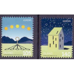 Island. 2009. Europamærker, fra hæfter. AFA nr. 1223E-24E **    stemplet FDC