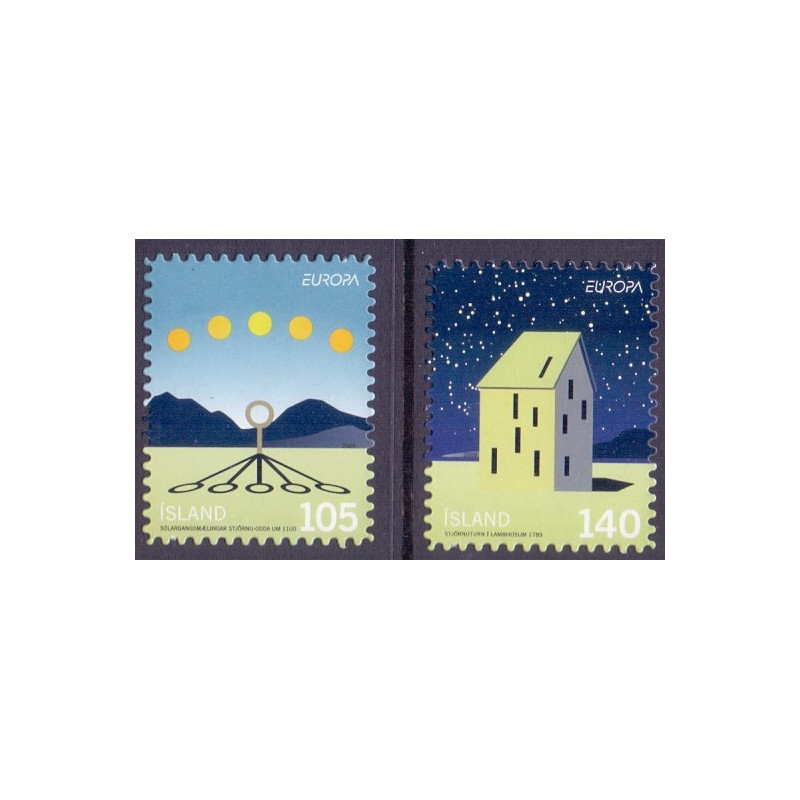 Island. 2009. Europamærker, fra hæfter. AFA nr. 1223E-24E **    stemplet FDC