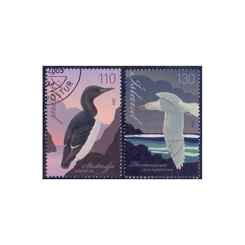 Island. 2009. Fugle. AFA nr. 1231-32 **    stemplet FDC
