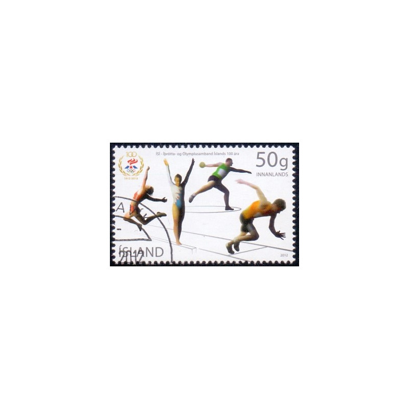 Island. 2012. Idræts- og Olympiske Forbund. AFA nr 1323 **     stemplet FDC