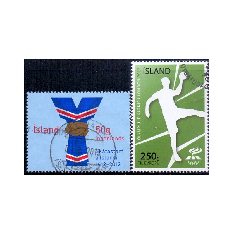 Island. 2012. Byen Akureyri. AFA nr 1335, 1335a **     stemplet FDC
