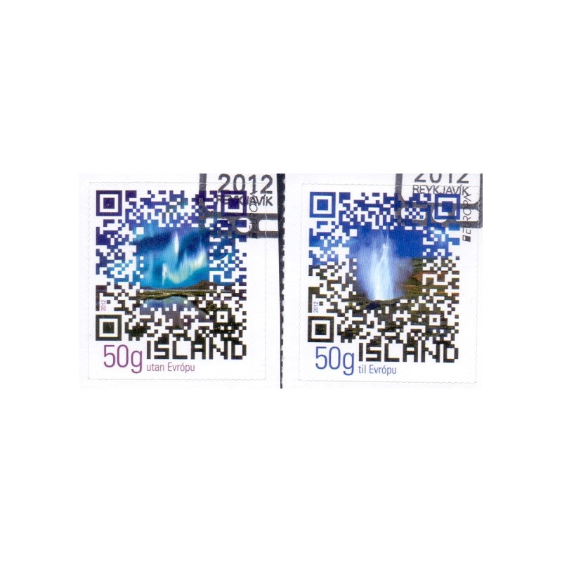 Island. 2012. Europamærker. AFA nr 1340-41 **     stemplet FDC