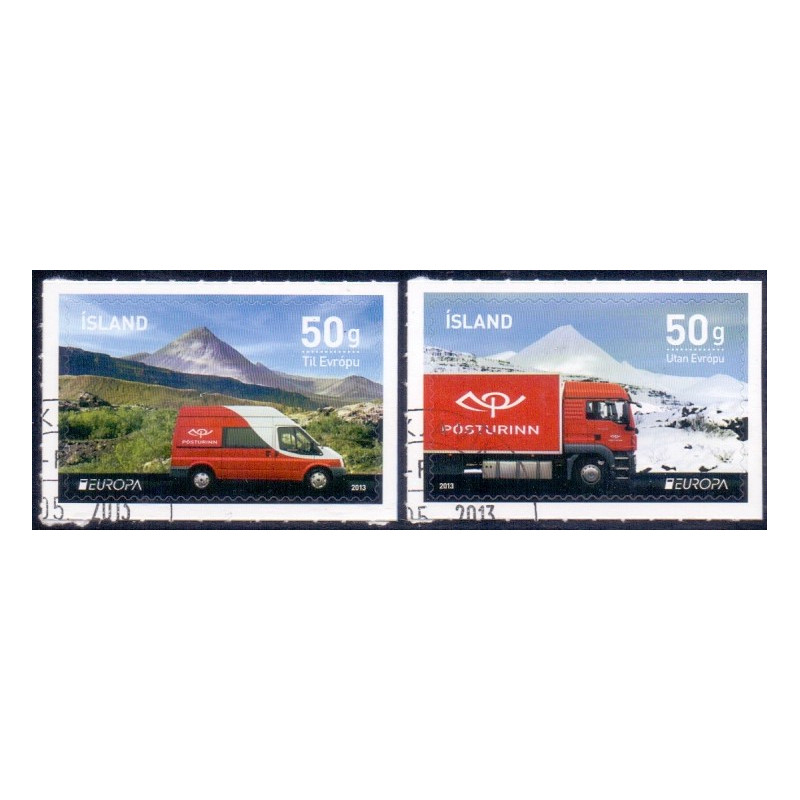 Island. 2013. Europamærker AFA nr. 1373-74 **     stemplet FDC