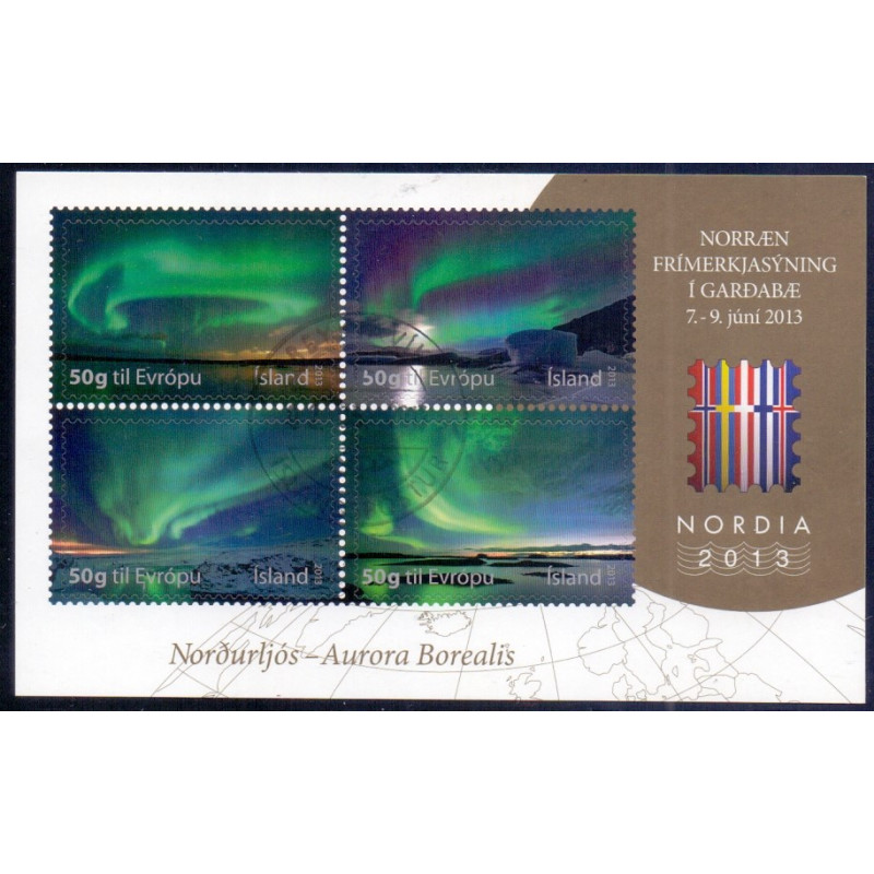 Island. 2013. NORDIA, miniark. AFA nr. 1379 **     stemplet FDC