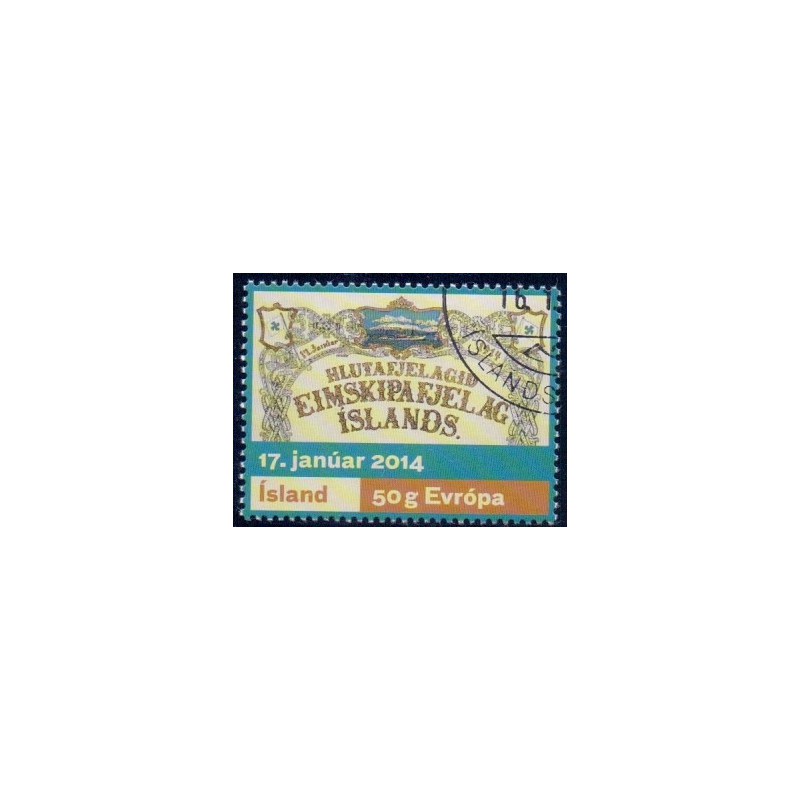 Island. 2014. Det Islandske Dampskibsselskab. AFA nr 1395 **    stemplet FDC
