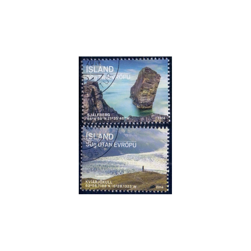 Island. 2014. Turistmærker III. AFA nr. 1398-99 **    stemplet FDC