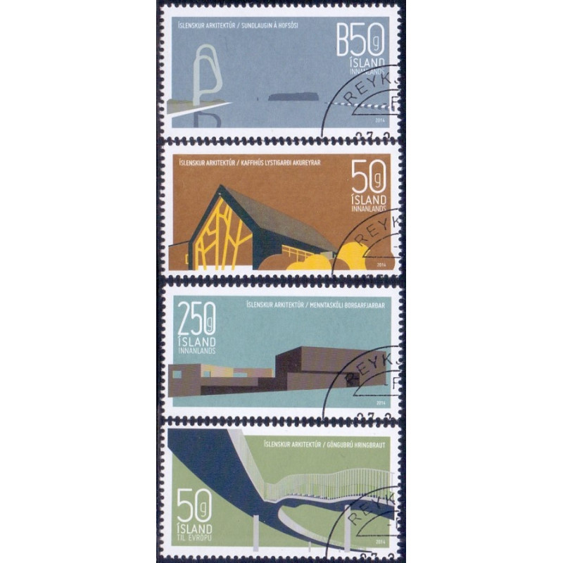 Island. 2014. Islandsk design V. AFA  nr. 1400-03 **     stemplet FDC