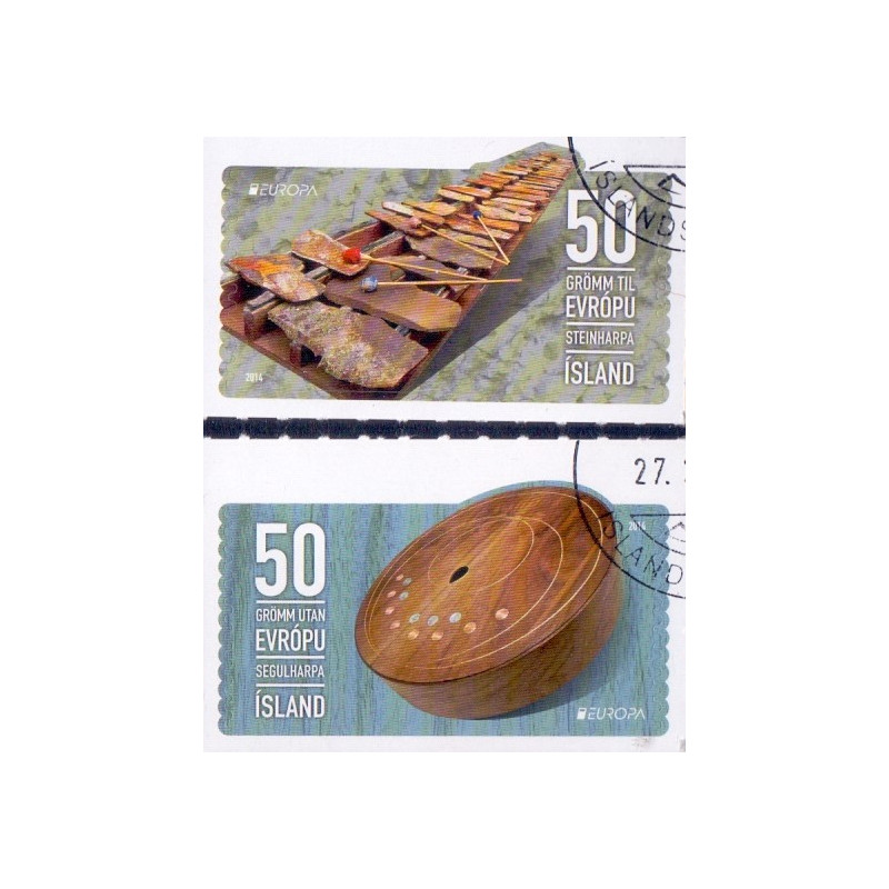Island. 2014. Europamærker. AFA  nr. 1405-06 **     stemplet FDC