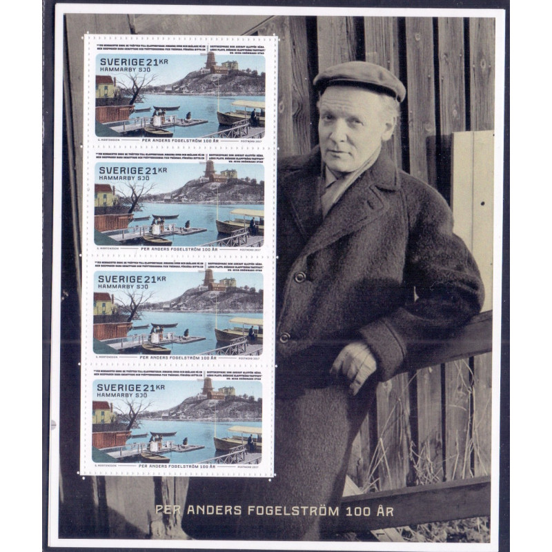 Sverige 2017. Per Anders Fogelström AFA nr. 3146 **   , stemplet FDC, (o)