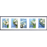 Sverige 2017. Vinterblomster. AFA nr. 3165-69 **  , stemplet FDC, (o)