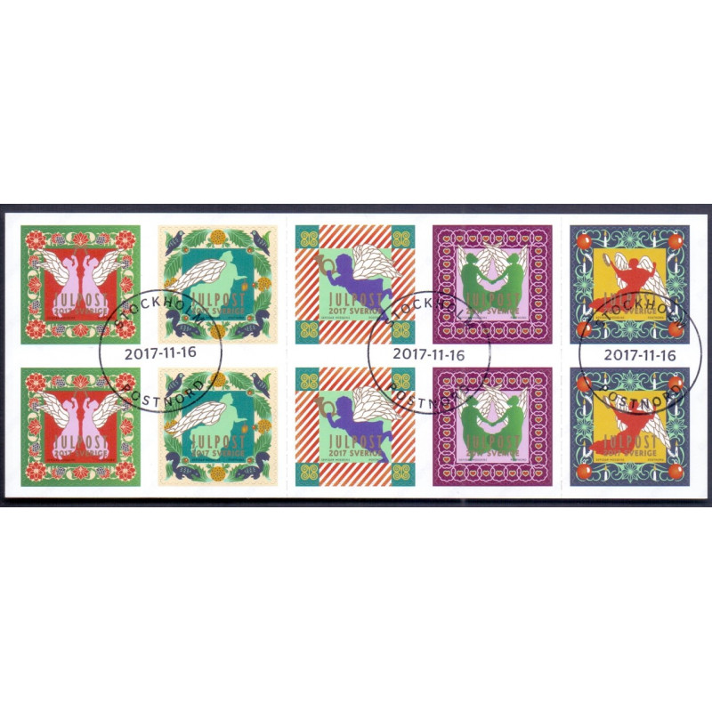 Sverige 2017. Jul. AFA nr. 3171-75 **  , stemplet FDC, (o)