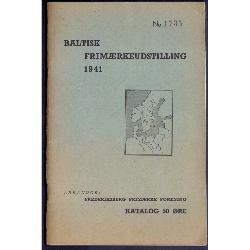 Baltisk Frimærkeudstilling 1941 katalog med Stjernestempler