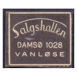 Frimærkepenge 1 Øre "Salgshallen DAMSØ 1028 VANLØSE"