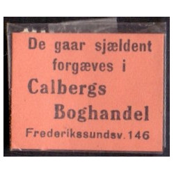 Frimærkepenge 1 Øre "Calbergs Boghandel"