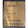 Frimærkepenge 1 Øre. "Samler De paa Frimærker? "