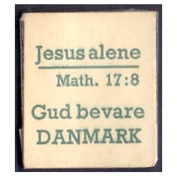 Frimærkepenge 1 Øre " Jesus alene"
