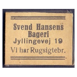 Frimærkepenge 1 Øre "Svend Hansens Bageri"