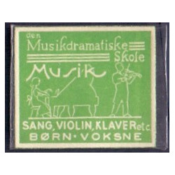 Frimærkepenge 1 Øre "Den Musikdramatiske skole"
