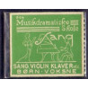 Frimærkepenge 1 Øre "Den Musikdramatiske skole"
