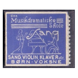 Frimærkepenge 1 Øre "Den Musikdramatiske skole"