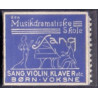 Frimærkepenge 1 Øre "Den Musikdramatiske skole"