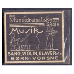 Frimærkepenge 1 Øre "Den Musikdramatiske skole"
