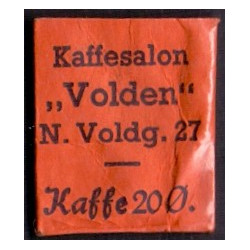 Frimærkepenge 1 Øre "Kaffesalon Volden"