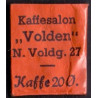 Frimærkepenge 1 Øre "Kaffesalon Volden"