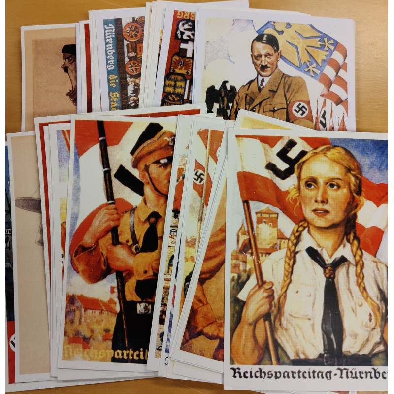 Tyske  Rige. Propagandakort. Nytryk. 35 stk
