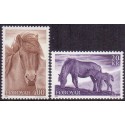 Færøerne 1993. Færøske heste AFA nr. 242-3 komplet postfrisk