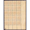 1898. 3 Cent i 20 blok med marginal AFA nr 6By ** med div pletter/varianter