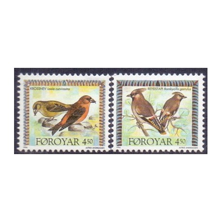 Færøerne 1996. Fugle AFA nr. 290-1 komplet postfrisk