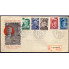 Nederland 1951. FDC GRAVENHAGEN 12 NOV 1951,E6 AFA nr 575-79