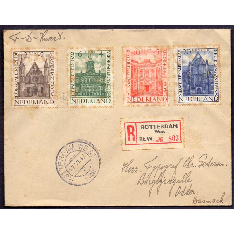 Nederland 1948. FDC 17 VI 1948 AFA nr 504-07