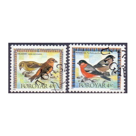 Færøerne 1996. Fugle AFA nr. 290-1 komplet postfrisk