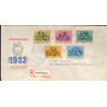 Nederland 1952. FDC GRAVENHAGEN 17 NOV 1952 E11 AFA nr 601-05