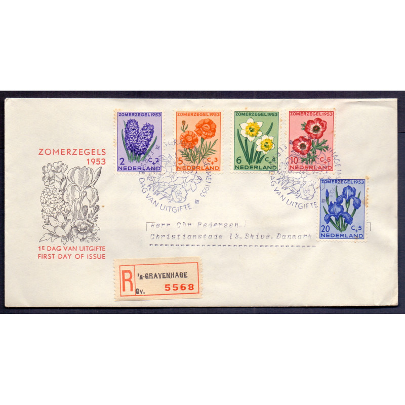 Nederland 1953. FDC GRAVENHAGEN 1 MAI 1953 E13 AFA nr 607-11