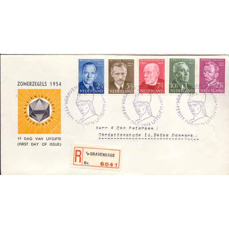 Nederland 1954. FDC GRAVENHAGEN 1 MAI 1954 E16 AFA nr 638-42