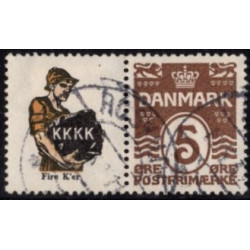 K. K. K. K. . AFA nr. 32 **          stemplet postfrisk brev
