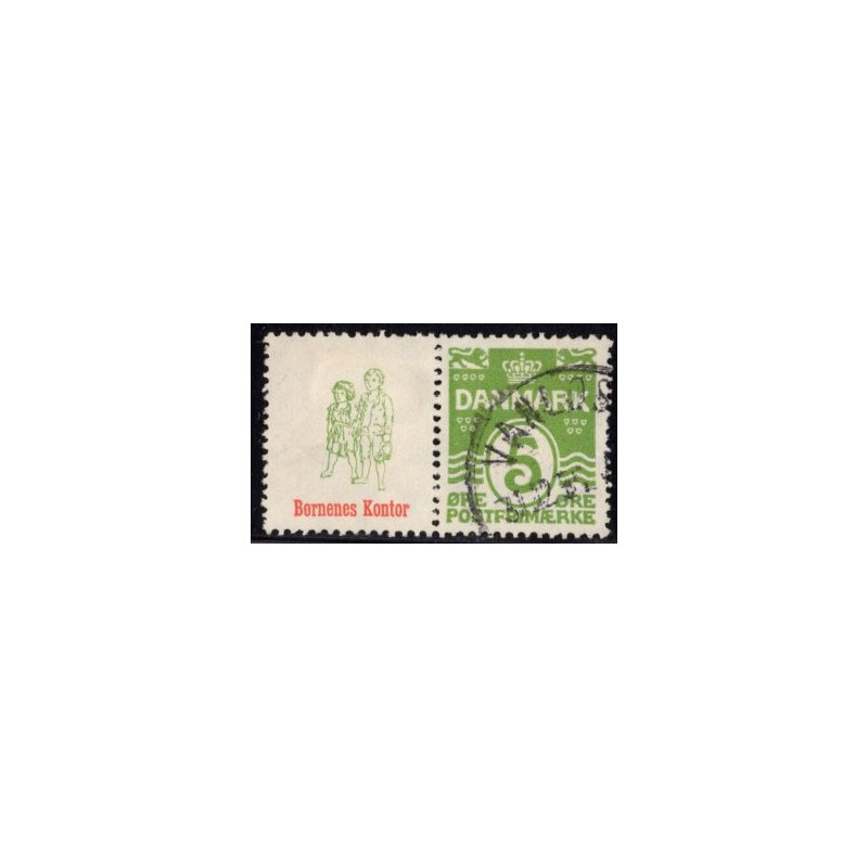 Børnenes Kontor. AFA nr. 46 **        stemplet postfrisk brev
