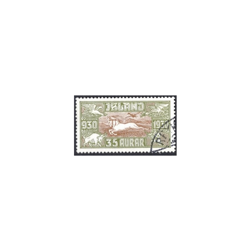 Island. 1930. Altingsjubilæum 35 Aur. AFA nr. 144  **   postfrisk st. stemplet FDC