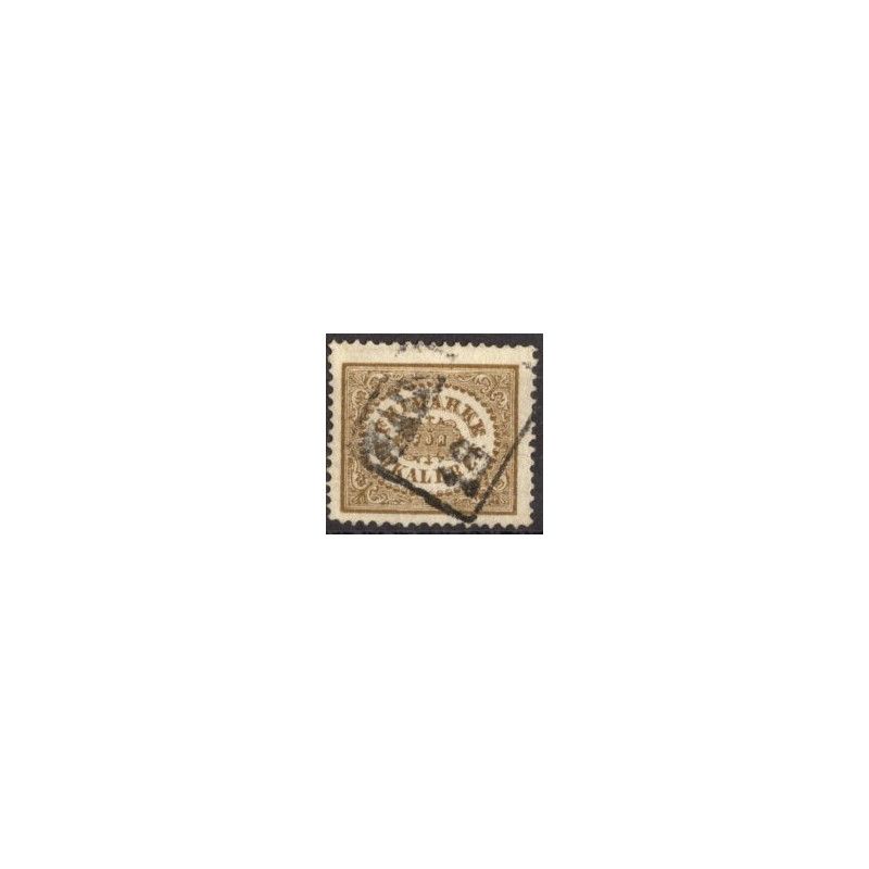 Sverige. 1862. 3 Øre lokalmærke, AFA nr. 13 **, postfrisk stemplet FDC st,