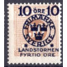 Sverige. 1916. Landestorm II 10+40/50 Øre. AFA nr. 96 **   postfrisk stemplet FDC st,