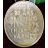 Medalje i sølv, for 25 års frivillig tjeneste i Hjemmeværnet.