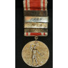 Medalje. Københavns Skytteforening 1911 med bånd, og årstal( forgyldt metal ?)